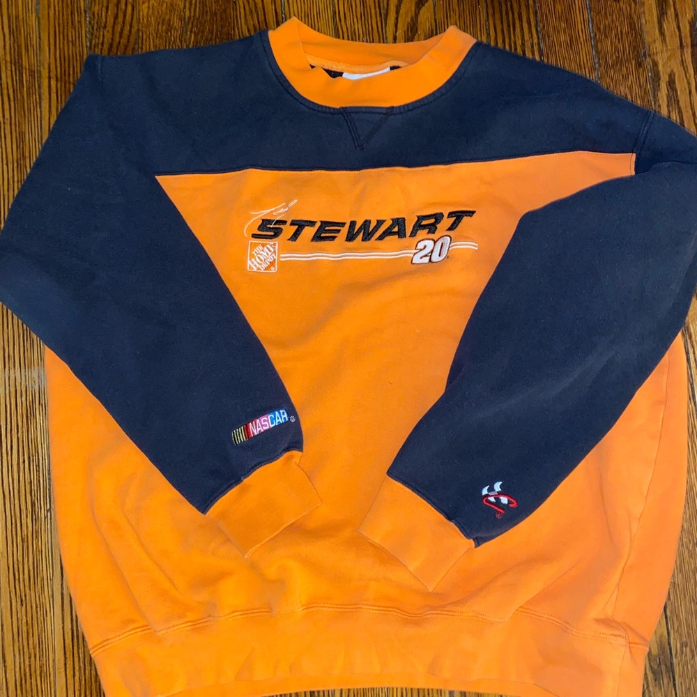 VINTAGE TONY STEWART NASCAR CREW NECK